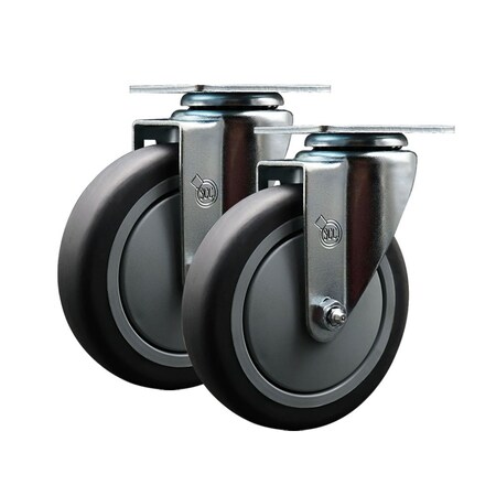Service Caster Carlisle 271UC4018CST Replacement Casters, 2PK CAR-SCC-20S514-TPRB-2